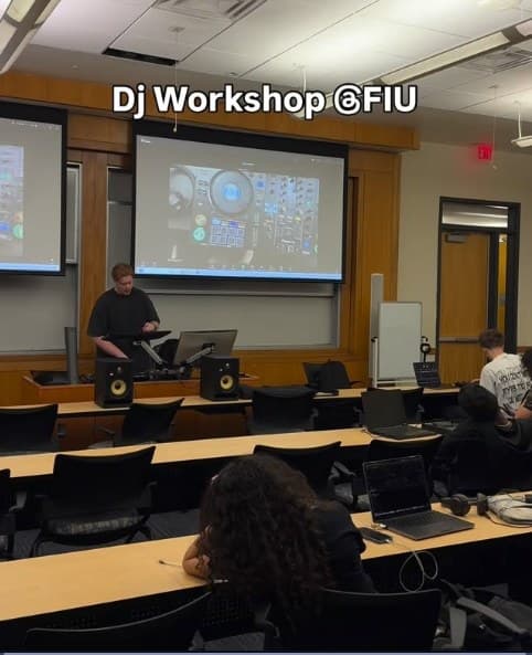 POV from a DJ workshop hosted at FIU